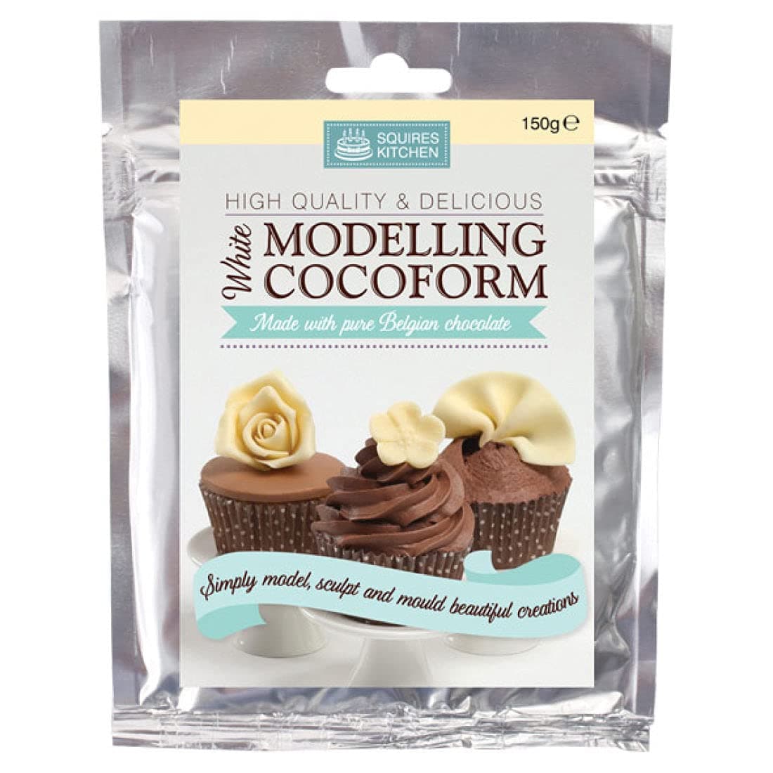 Squires Kitchen Cocoform Modelling Chocolate - White 150g