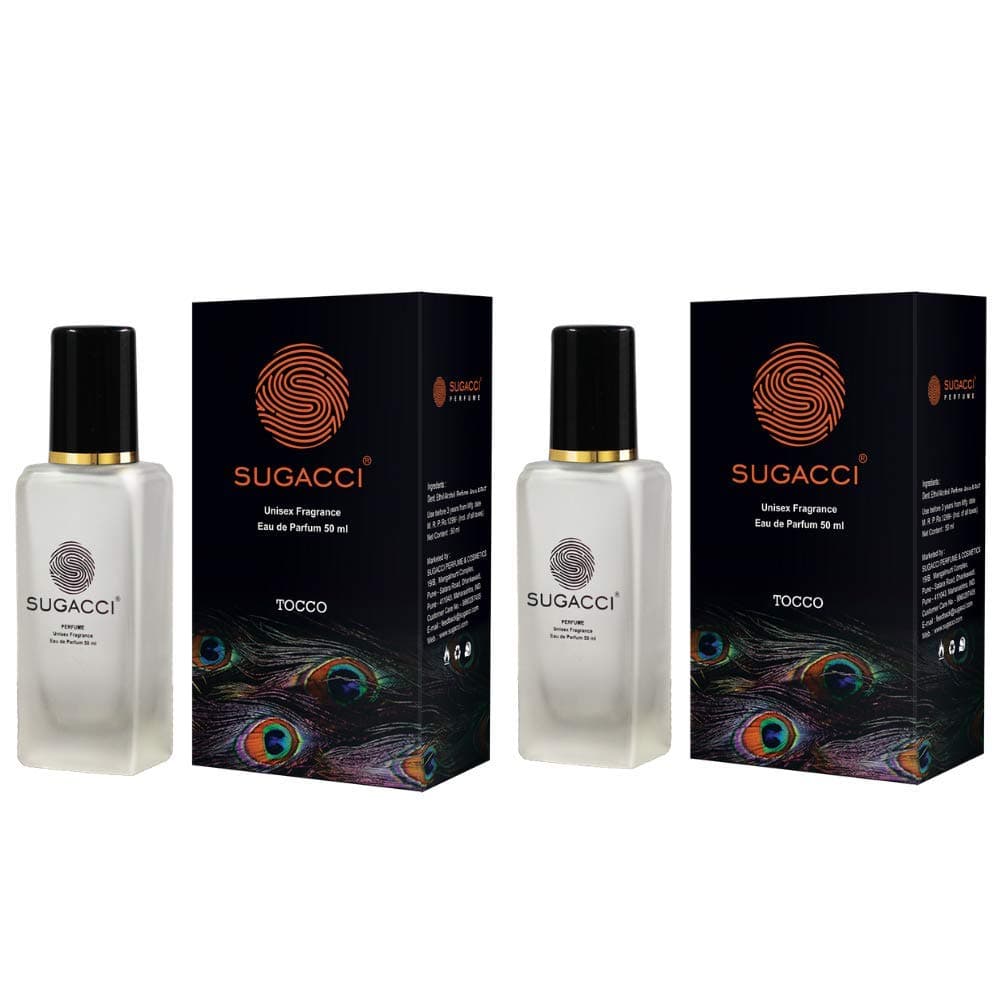 Sugacci Tocco - BUY 1 GET 1 FREE - Eau de Perfume for Man - Eau de Perfume for Woman - 100ml - 50ml x 2