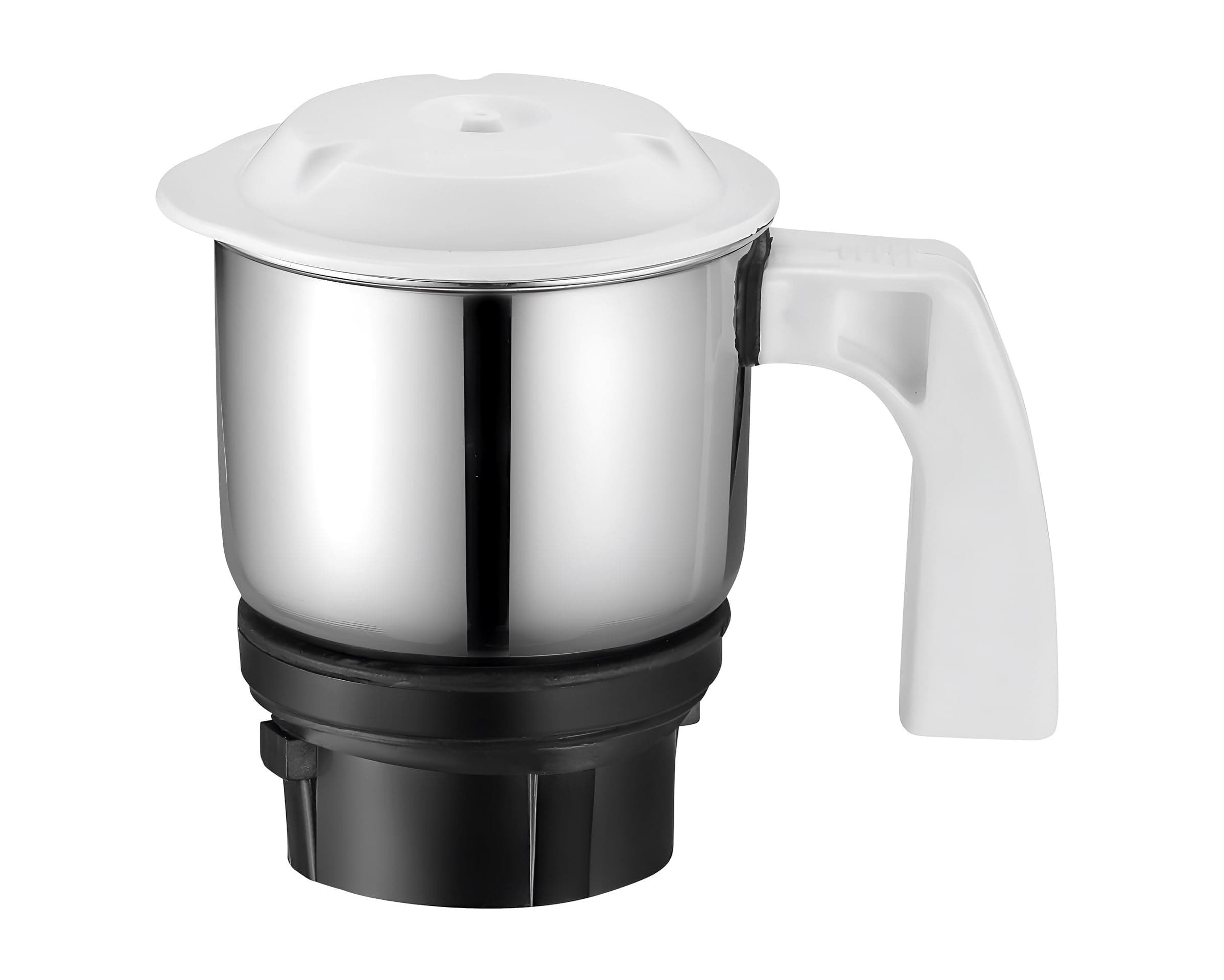 AJS spares- PREETHI Jar for "TITANIUM, STEELE SUPREME, MEGA MAGIC, PLATINUM, SILVER, ECO PLUS, DAISY, BLUE-LEAF GOLD, CHEFPRO, ECO CHEF, TRIO, ECO CHEF NEO" Mixer Grinders (Steel) (0.4 Litre)