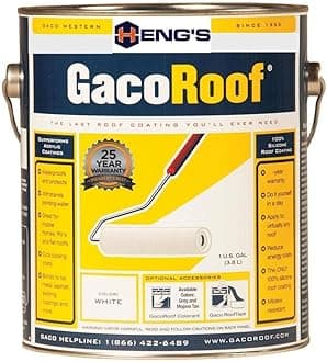 Heng's GacoRoof GR1600-1 White Silicone Roof Coating - Gallon