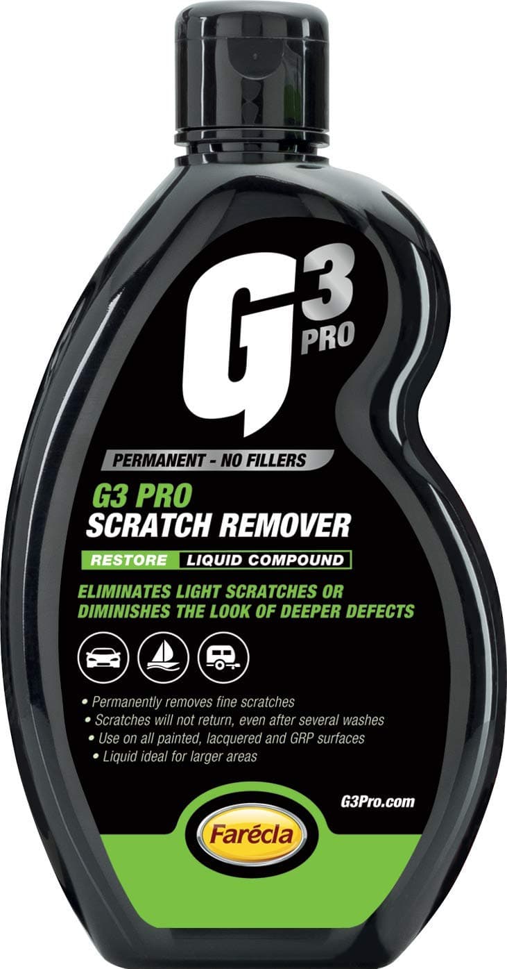 G3 Pro Scratch Remover Liquid 500ml (7164) – Car Scratch Remover for Hand Application – Permanently Removes Fine Scratches, Spreads Easily on Larger Areas