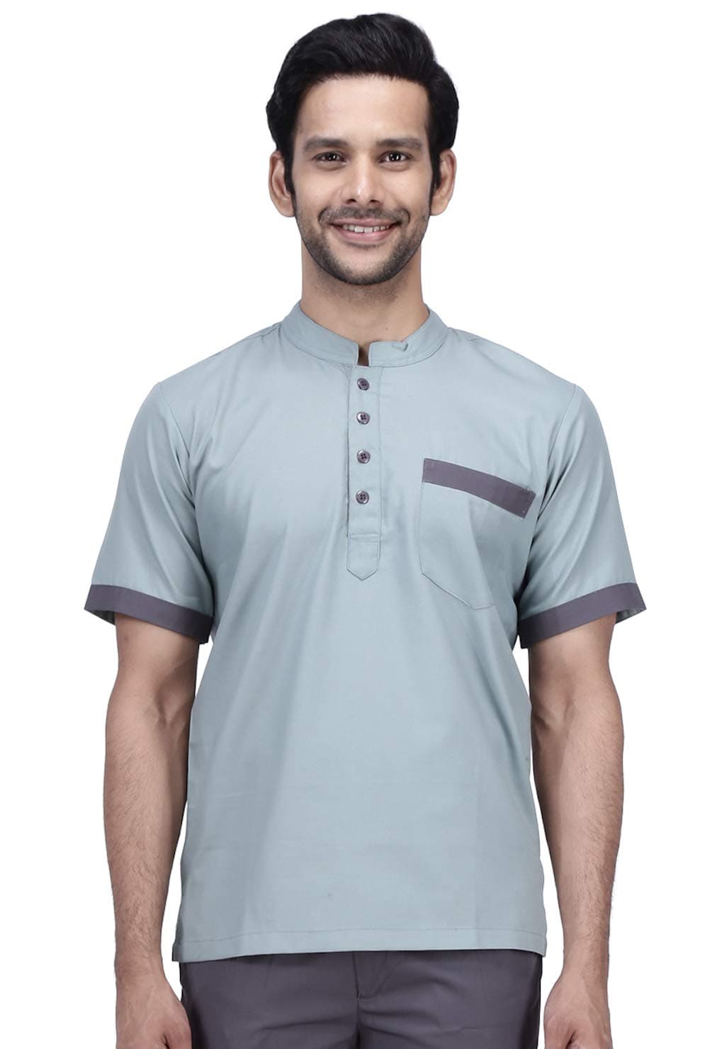 Polyester cotton Mens Support Staff Shirt