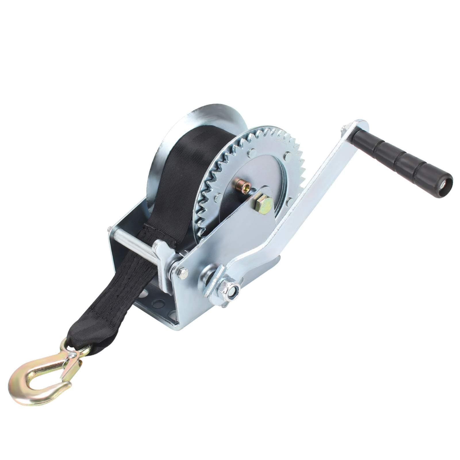 Hand Winch 1000lbs 6 M Hand Winch With Hook Base To Allow Multiple Fixing Positions To Suit Most Trailers Boats Caravans