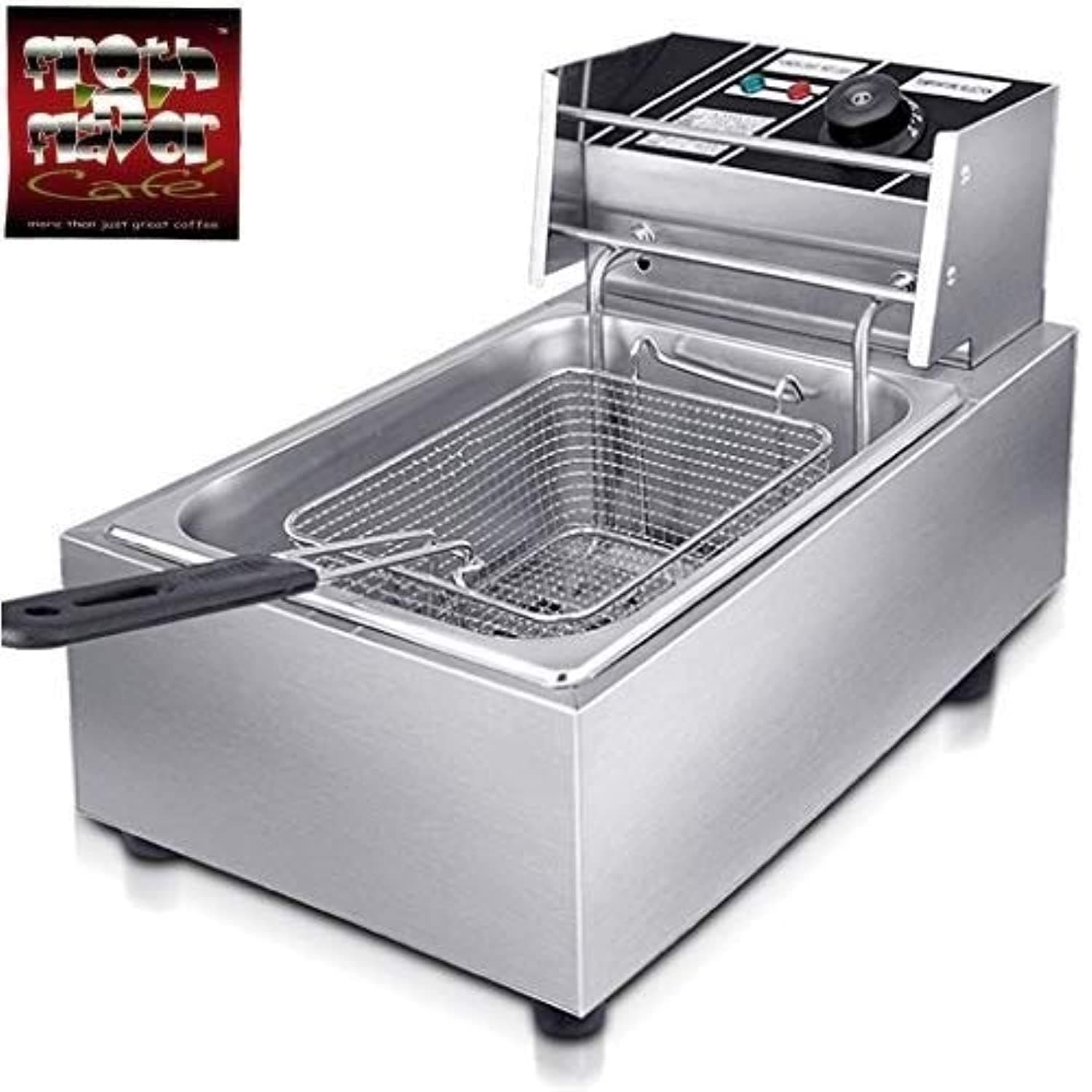 6 Ltr Deep Fryer Machine electric with Copper Heating Element – Electric Fryer for Crispy Fries, Chicken & More, Adjustable Temperature.