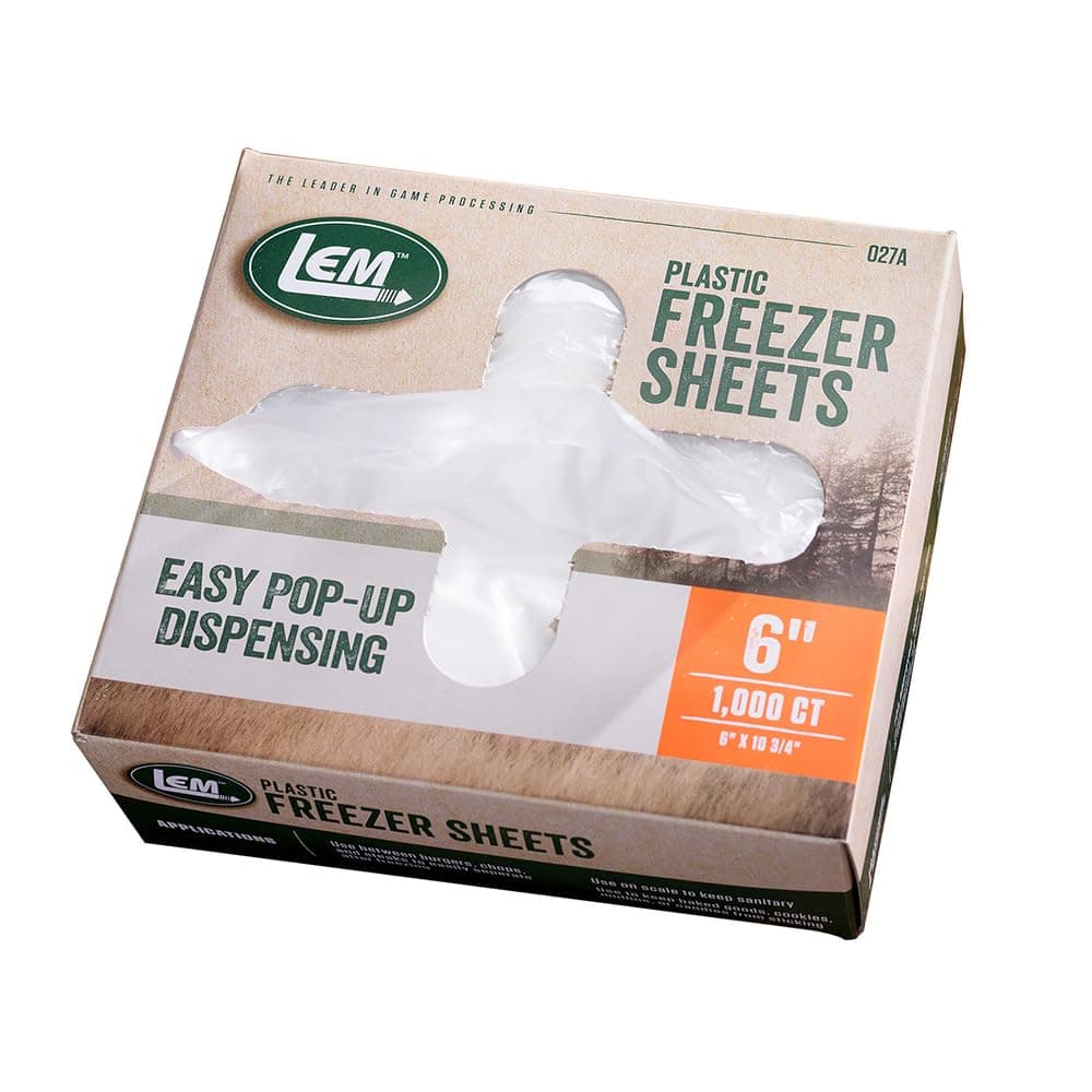 LEM Products Plastic Freezer Sheets (6"x10-3/4")