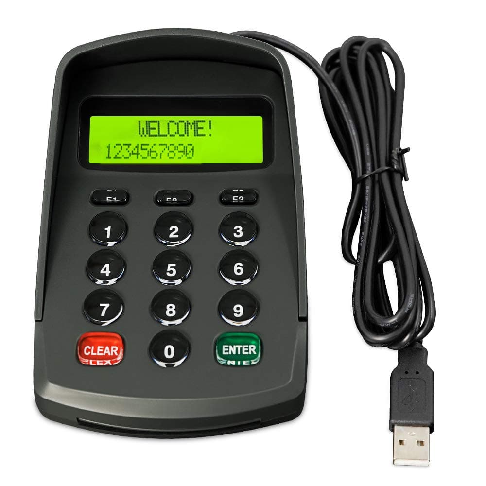 USB 15 Keys Keypad Numeric Keyboard Numpad/Digital Keyboard/Pin Pad with LCD Plug and Play Support EPOS System