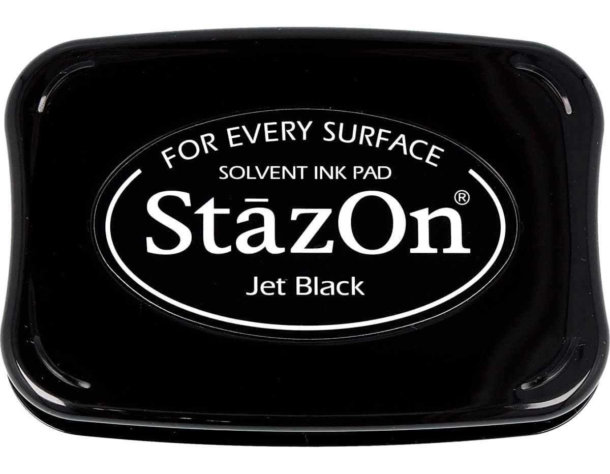 Tsukineko Full-Size StazOn Multi-Surface Inkpad, Jet Black