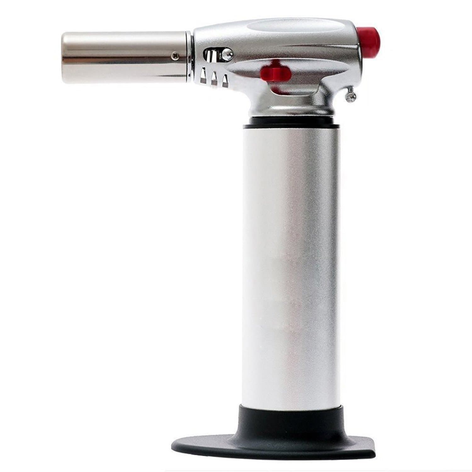 Pro Chef Torch for Creme Brulee,Kitchen Culinary Torch with Air switch&Safety Lock&Adjustable Flame,Cooking Food Blow Torch With Butane Refillable For BBQ soldering travel