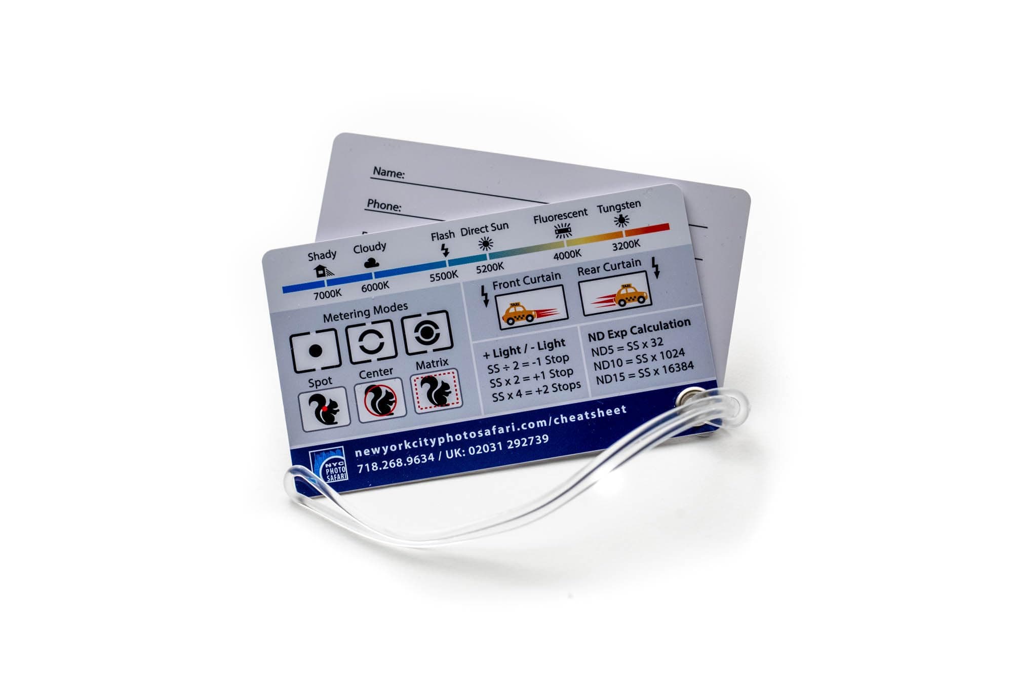 写真用チートシート(荷物タグ)