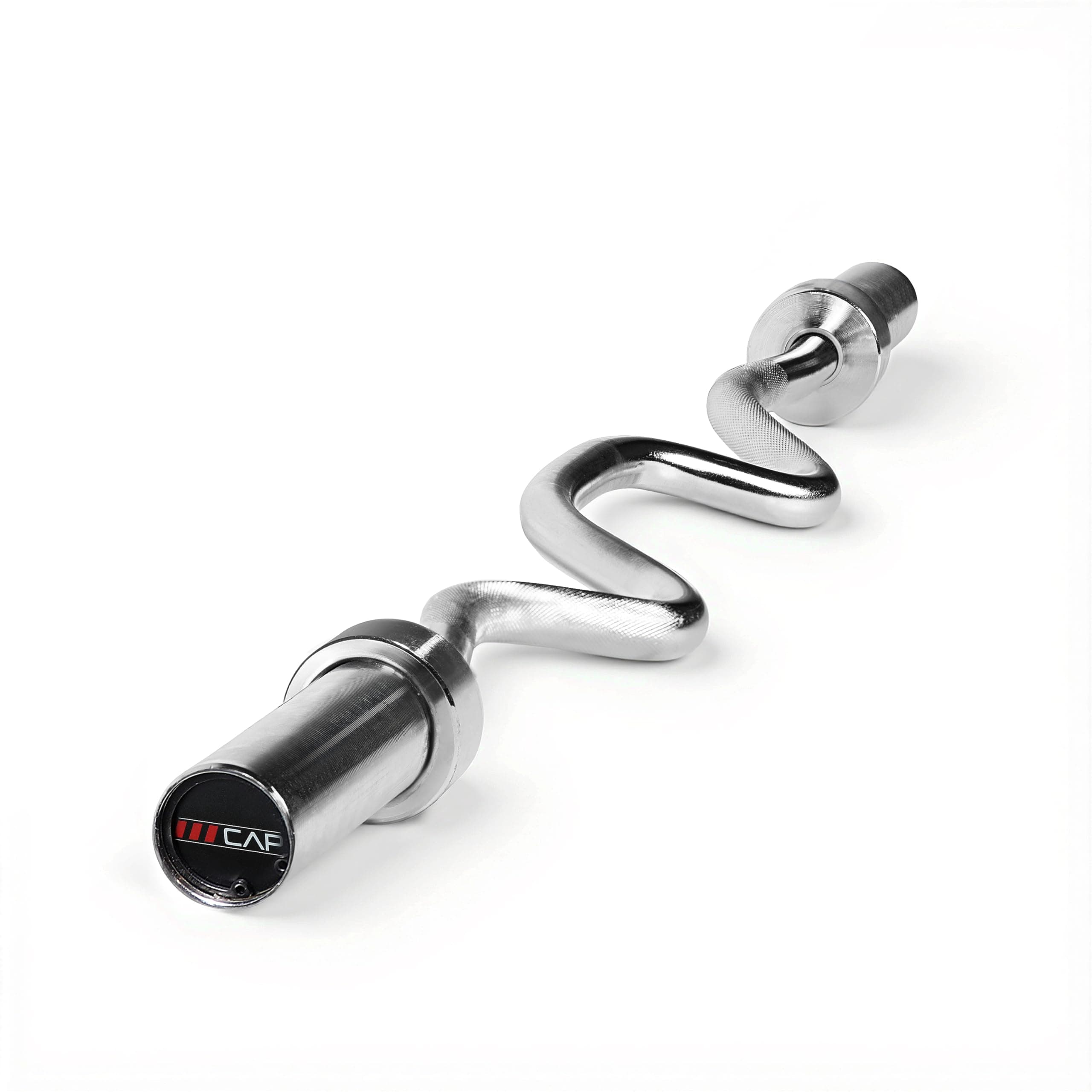 Solid Olympic Super Curl Bar, Bronze Bushings, Chrome, 48 inches