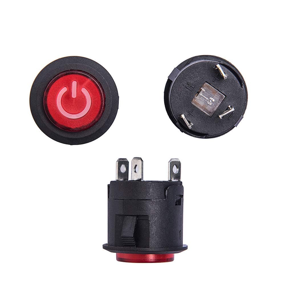 weelye A Key Starts The Power Switch Button Start Switch Accessory for Kids Powered Ride on car Children Electric Ride on Toys Replacement Parts