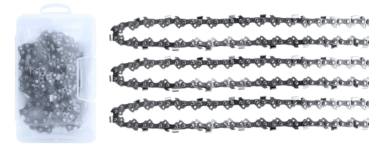 3 Pack 14 inch Chainsaw Chains 3/8 LP .043 Inch 52 Drive Links fits EGO 14-Inch Chain Saw Models CS1401/CS1400 Ryobi, Echo