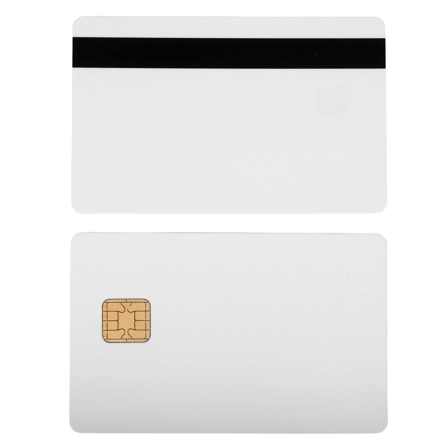 Bodno J2A040 Chip Java Jcop Cards W/Hico 2 Track Mag Stripe Jcop21-36K - 1 Pack White with Black Mag