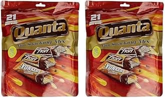 Quanta Quanta, Milk Chocolate Mini Snacking Bars Mix, 314g (Pack of 2)