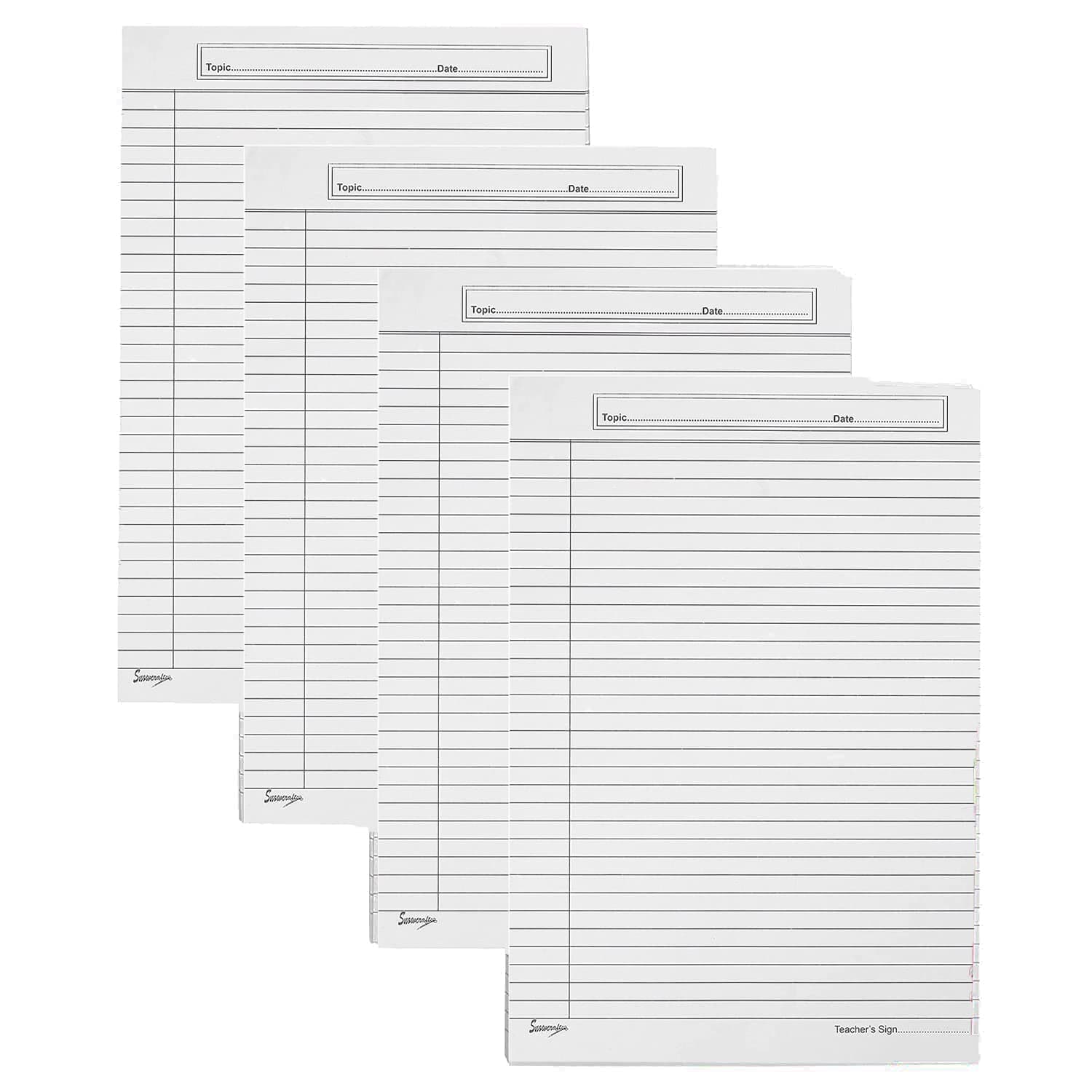 A4 Size One Side Ruled 70 GSM Sheets for Project/Assignment/Practical/Homework (Pack OF 60 Sheets)