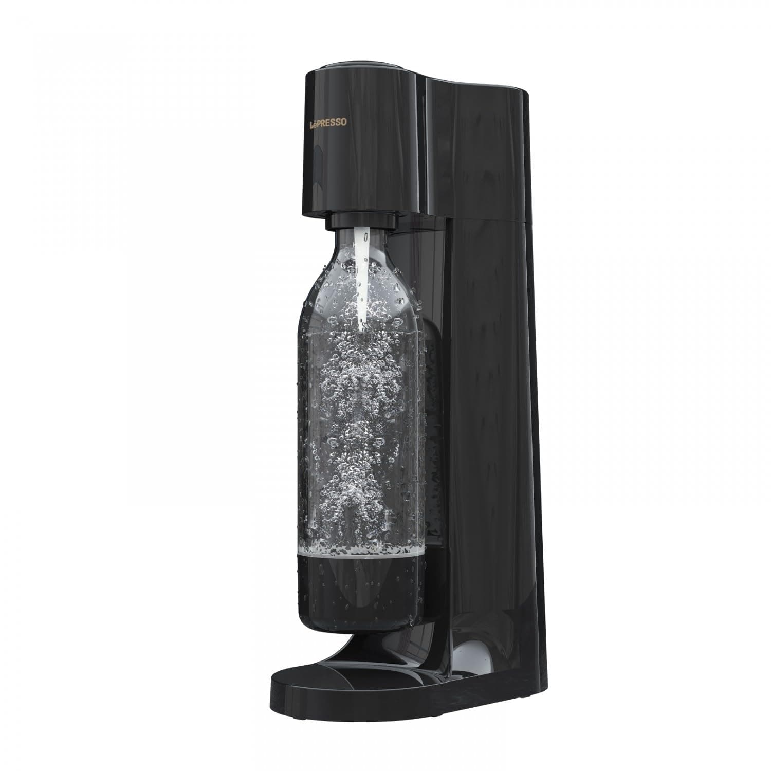 LePresso Instant Soda Maker 4 Second Carbonation Machine, Built-In Safeguards, Detachable Bottle, Easy Operation,Cordless & Smart Design, Environmental Friendly