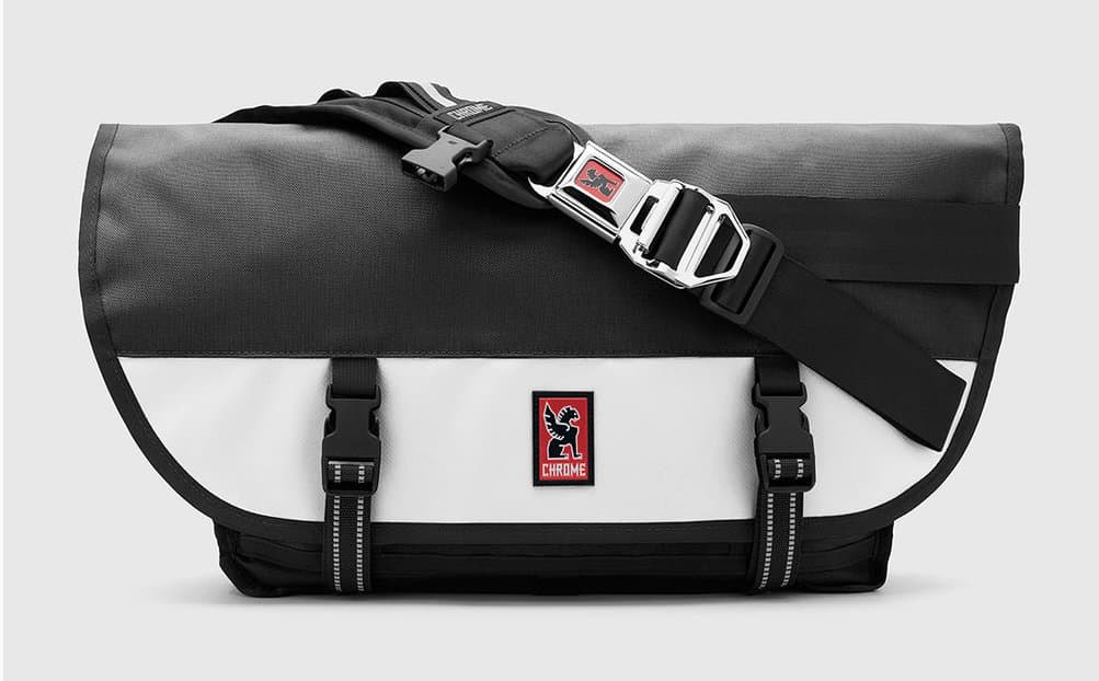 Black/White Chrome Citizen Messenger Bag