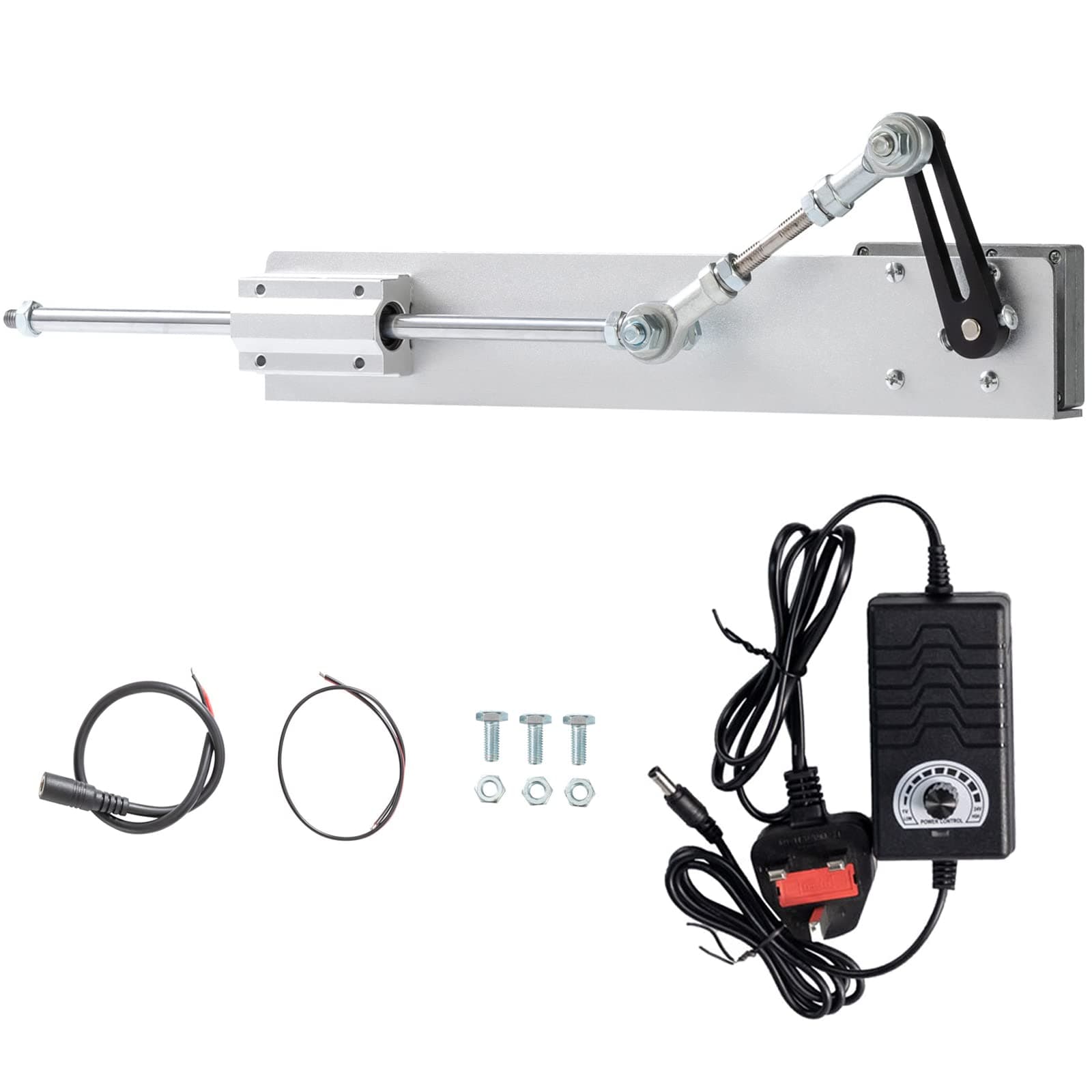 Upgrade Powerful Motor DIY Reciprocating Cycle Linear Actuator DC 24V 120rpm High Torque 40 lbs Adjustable Stroke 1.18"-6” with Speed Controller(24V150mm120rpm)