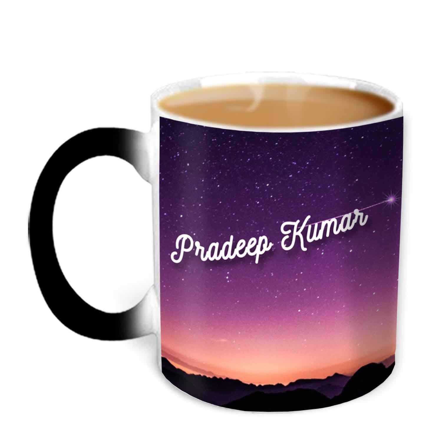 Hot Muggs® You're the Magic… Pradeep Kumar Magic Mug Personalised Name Ceramic, 315ml, 1 Unit