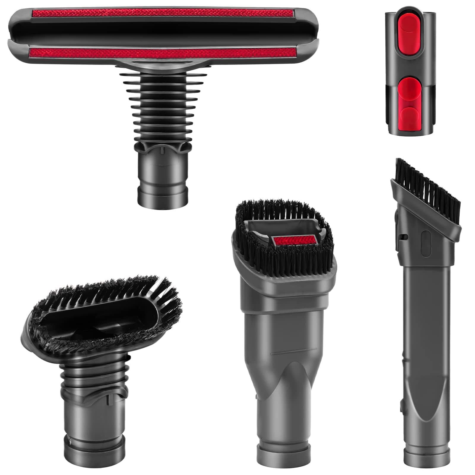 Replacement Parts - Replacement Attachments Tools Kit for Dyson V6 V7 V8 V10 DC24 DC33 DC35 DC44 DC58 DC59 DC62 DC74 Dyson Cordless Vacuum Accessories (A Set of 5)