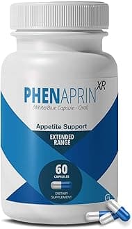 PhenAprin XR Caffeine-Free Appetite Suppressant for Weight Loss - Glucomannan Fiber Diet Pills for Food Noise and Cravings - Mood and Metabolic Support for Women and Men - 60 Capsules