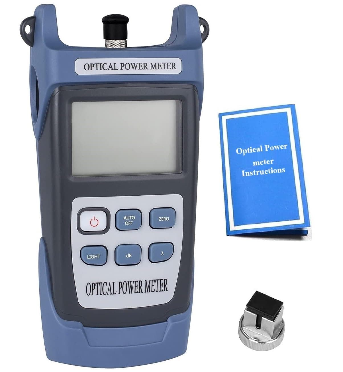 Techtest VTC-830 Optical Power Meter Fiber Laser Cable Db Tester Optic FTTH Telecom CATV High Power Test Sm mm Telecom FTTH -50~+26dBm FC/SC (POWER METER)