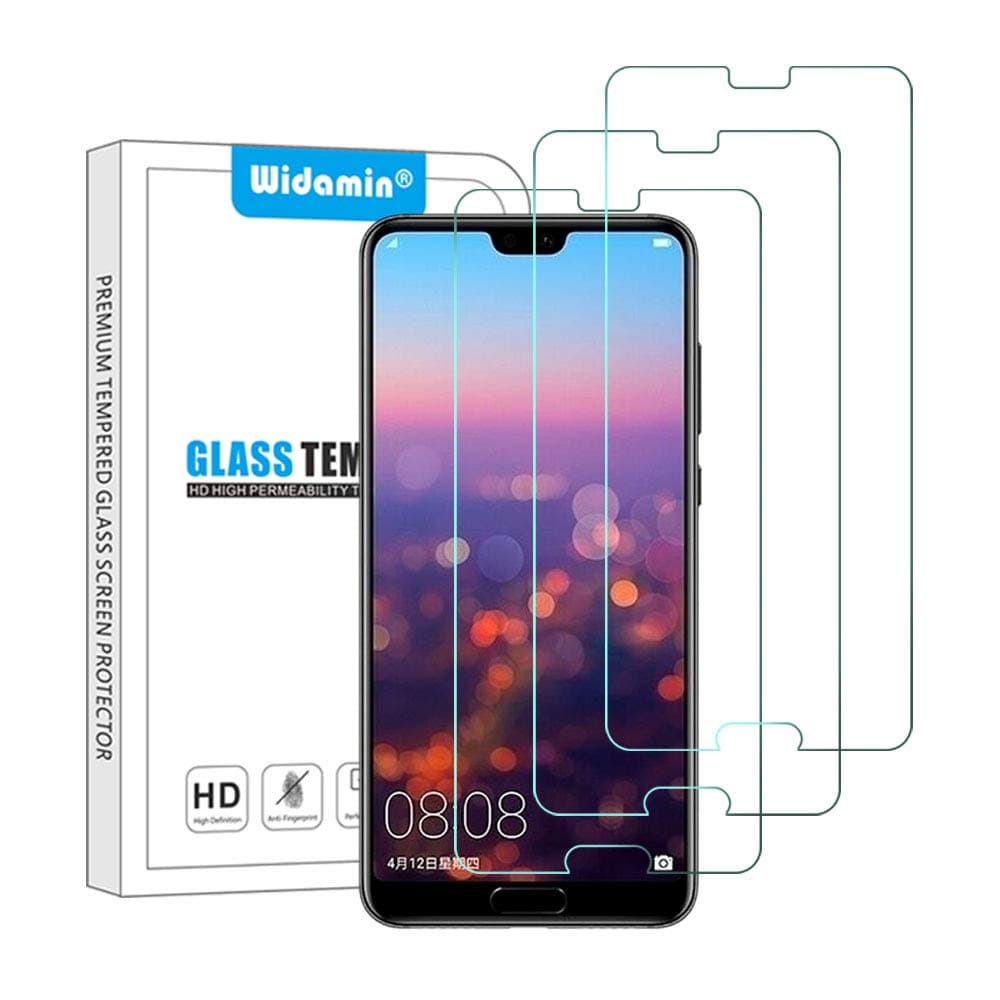 Widamin 3Pack,Screen Protector Compatible with Huawei P20 Pro,Tempered Glass Screen, 9H Hardness, Crystal Clearity, Scratch-Resistant, No-Bubble, screen film for P20 Pro
