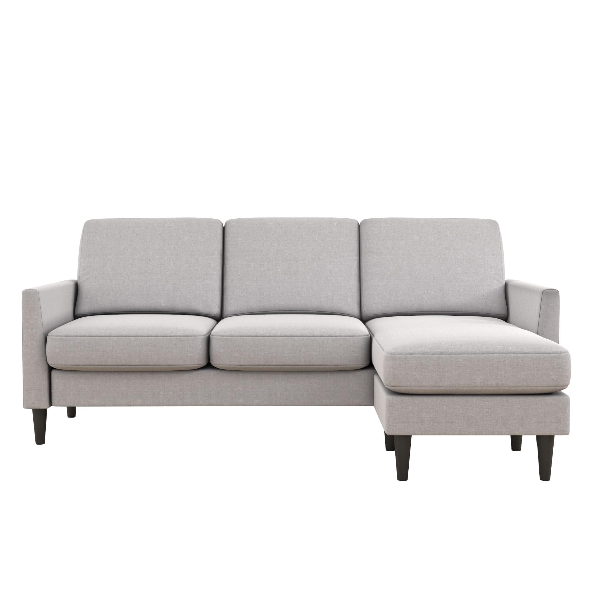 Mr. Kate Winston Sofa Sectional, Light Gray Linen