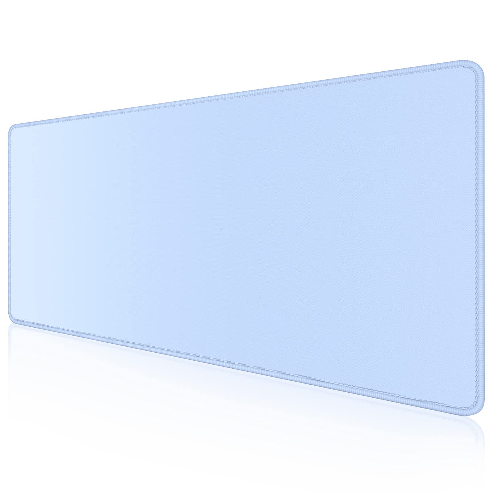 Dapesuom Large Mouse Pad, Extended Gaming Mouse Pad with Stitched Edges, Waterproof Desk Pads with Non-Slip Base, Computer Keyboard Pad, Big Mouse Mat for Laptop, Office, 23.6 x 11.8 in, Sky Blue