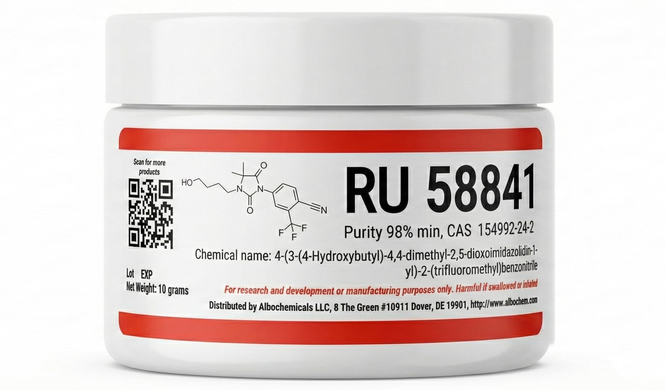 RU58841 Powder, 10 Grams