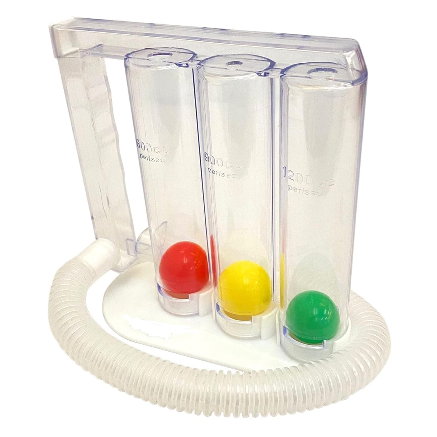Spirometer 3 Ball Lung Exerciser | Hygenic, Washable Respiratory Exerciser | Volumetric Exerciser Triflow | Deep Breathing Exerciser