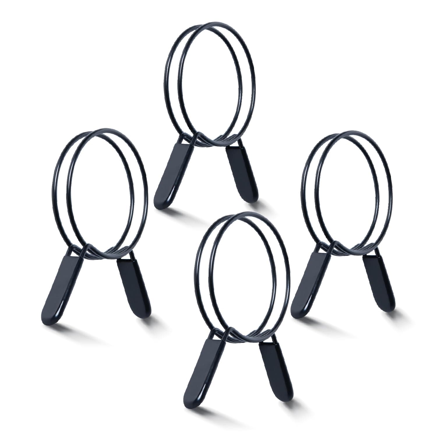 POWERTEC 5 Inch Double Loop Hose Clamps for Dust Collection Hose and Dryer Vent Hose, Quick Release Spring Clamps for Dust Collector and Dust Collection Fittings, 4 pack (70410-P2)