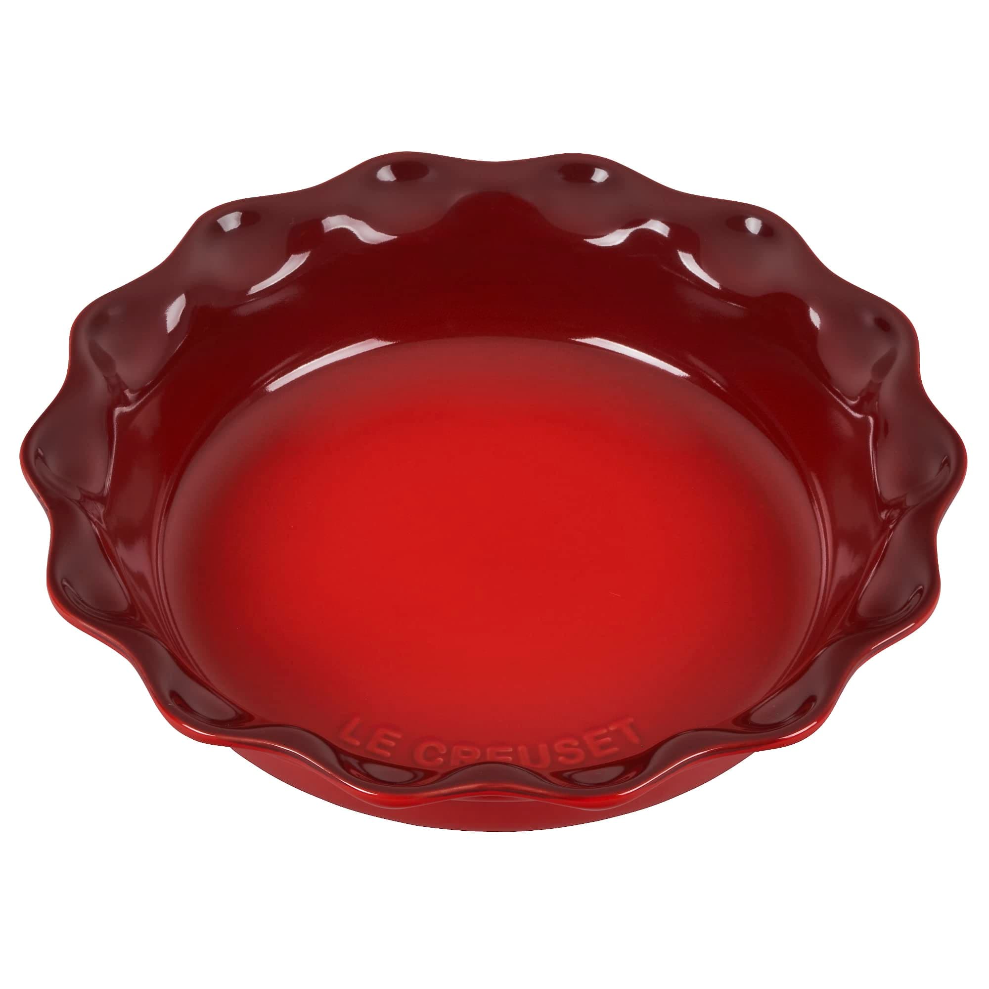 Stoneware 9" Heritage Pie Dish, Cerise