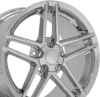 OE Wheels CV07A 17 Inch Rim Fits Corvette C6 Z06 Style 5x120.65 17x9.5 Chrome - Hollander 5342 (1)
