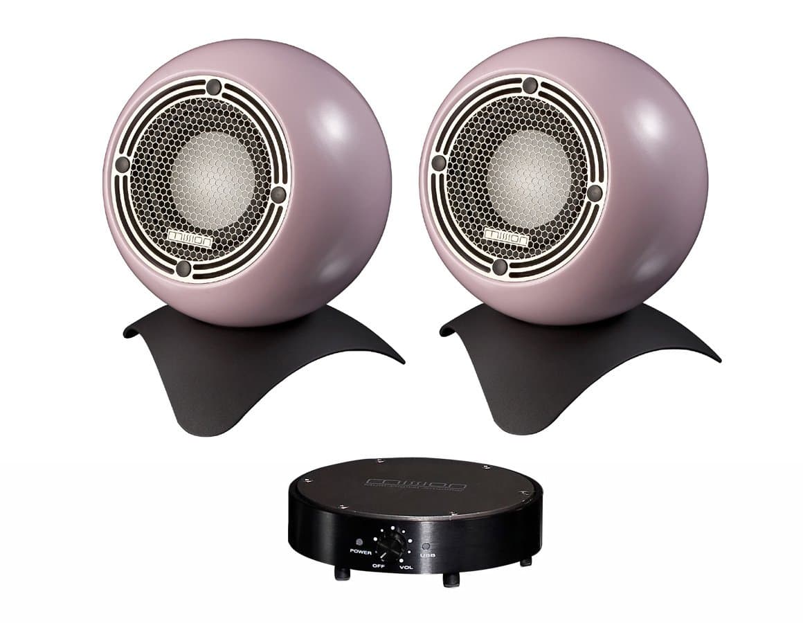 Mission Audio M-Isphere Mini Dune 2.0 Compact Loudspeaker System (Pink Blush, 1 Pair)