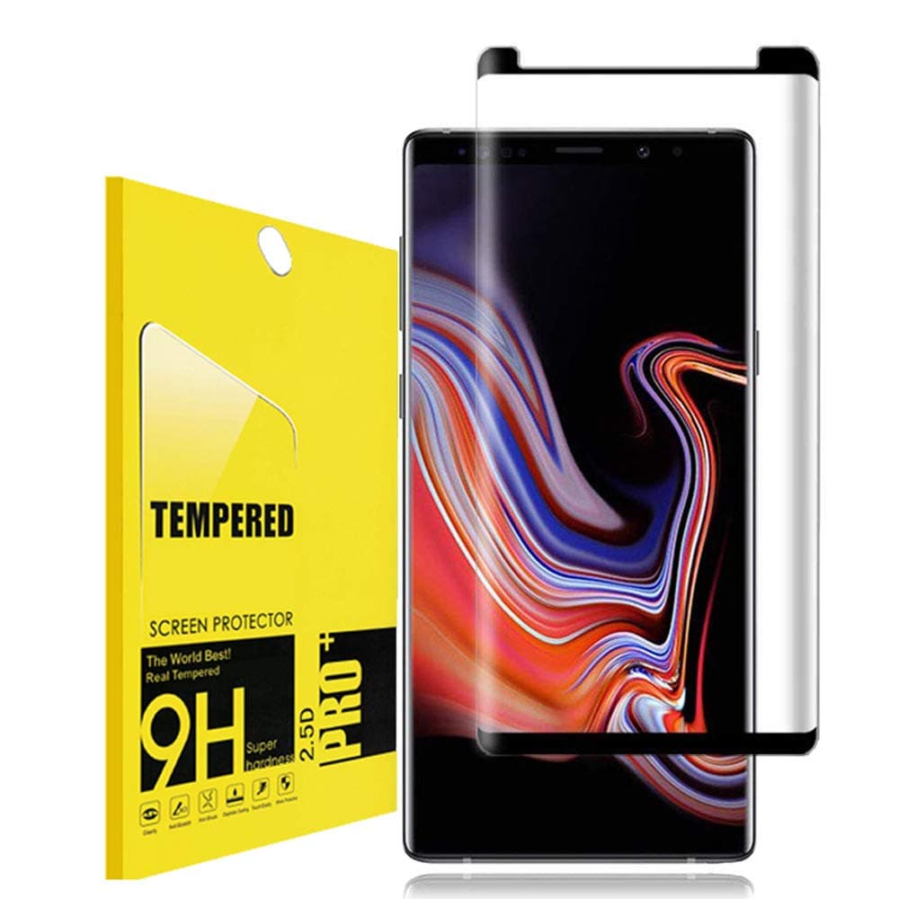 for Galaxy Note 9 Tempered Glass Screen Protector,Abcalet [Full Coverage][Easy Install][9H Hardness][Bubble-Free] Tempered Glass Screen Protector for Samsung Galaxy Note9(Black)