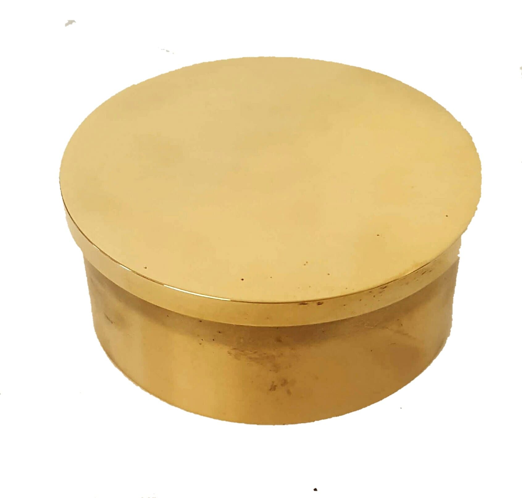 2" OD Brass Flat End Cap- End Finial for bar Foot Rail