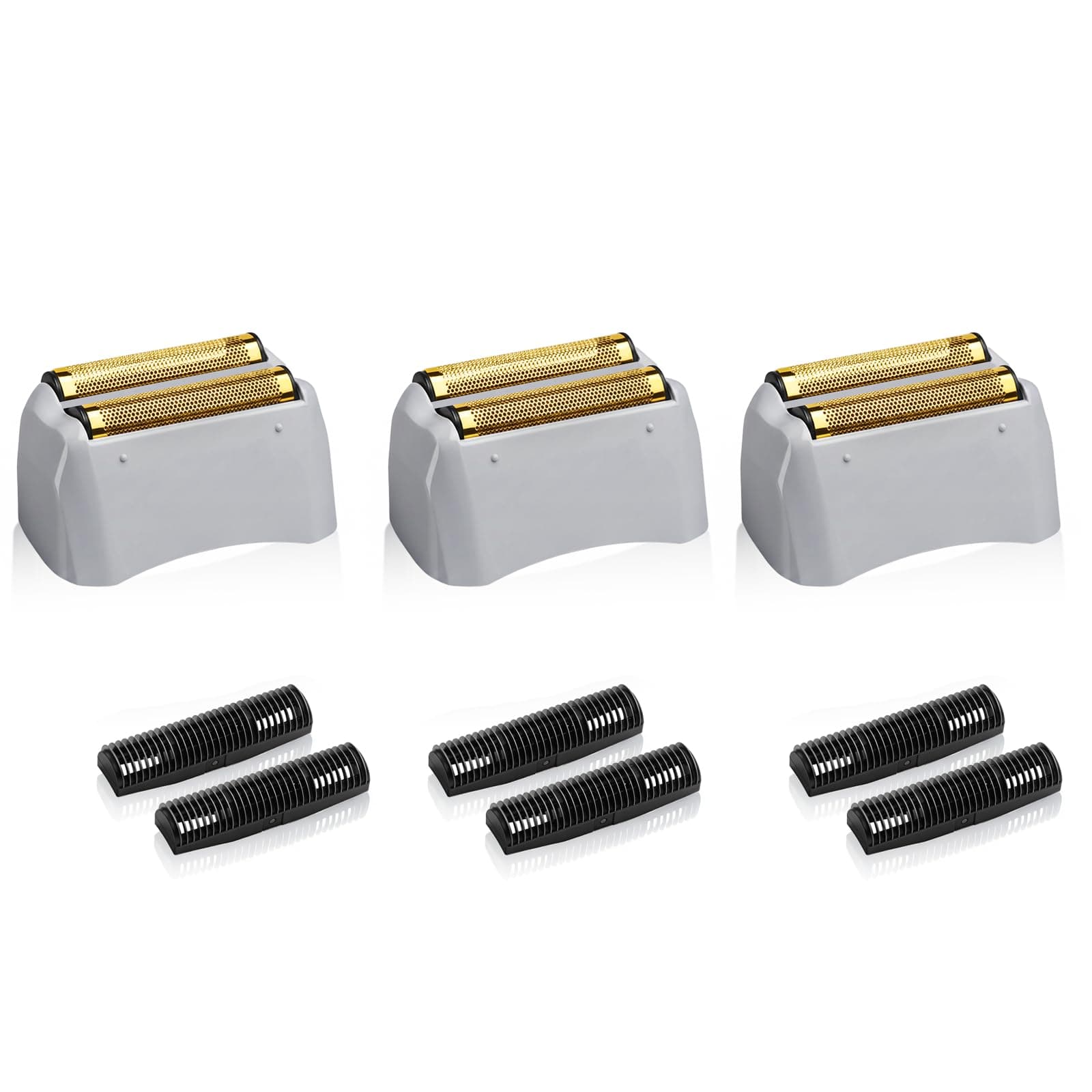 3 Pack Pro Shaver Replacement Foil and Cutters Compatible with andis No.17150/17155/17200 Shaver ProFoil Lithium Replacement" Golden