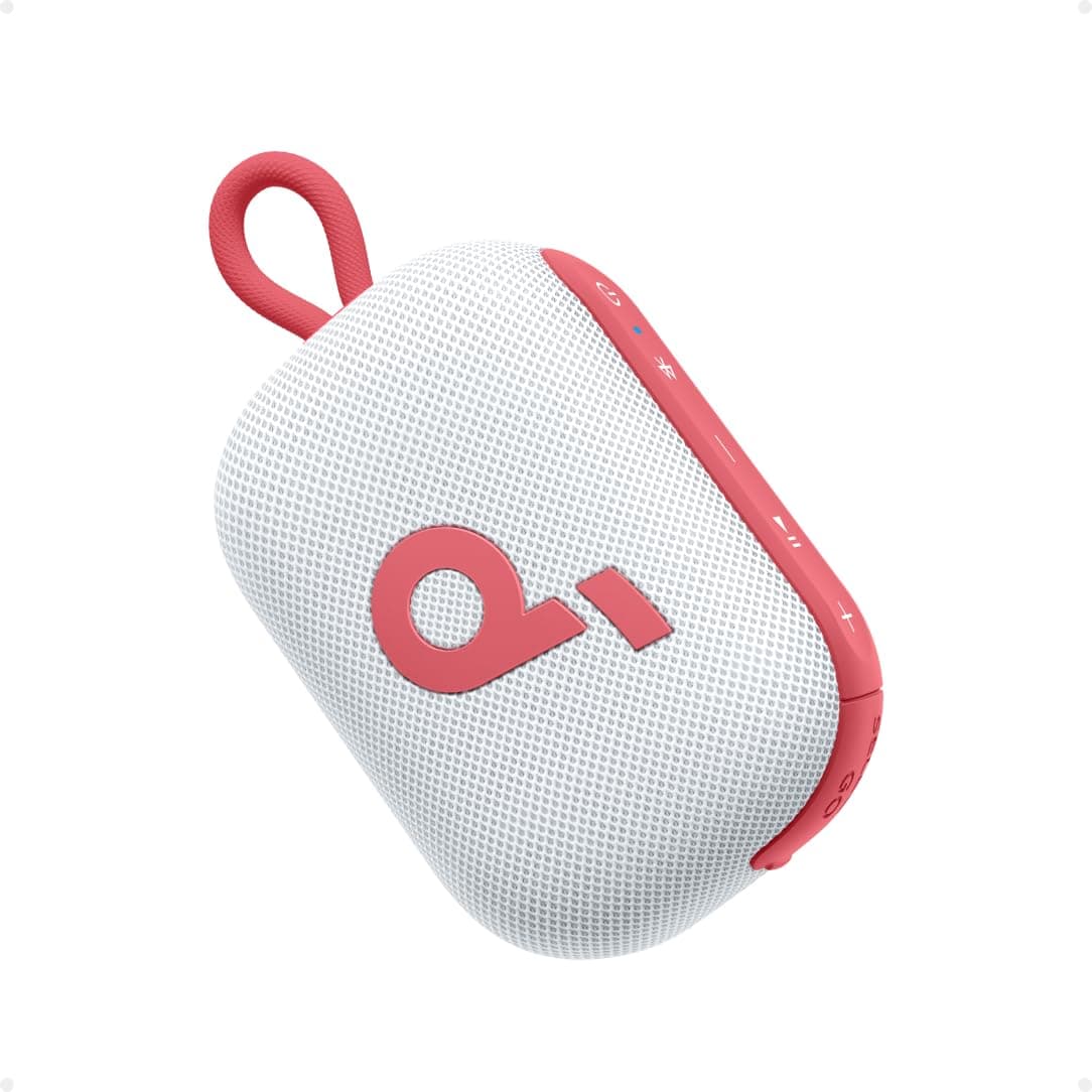 Soundcore Select 4 Go Bluetooth Shower Speaker by Anker, IP67 Waterproof/Dustproof, Portable, Wireless, 20H Playtime, Floatable, Powerful Sound, Electronics for Outdoors/Home/Office/Travel/Party-Red