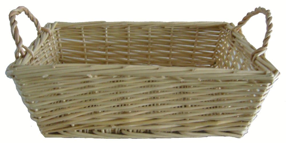Rectangular Willow Tray With Handles