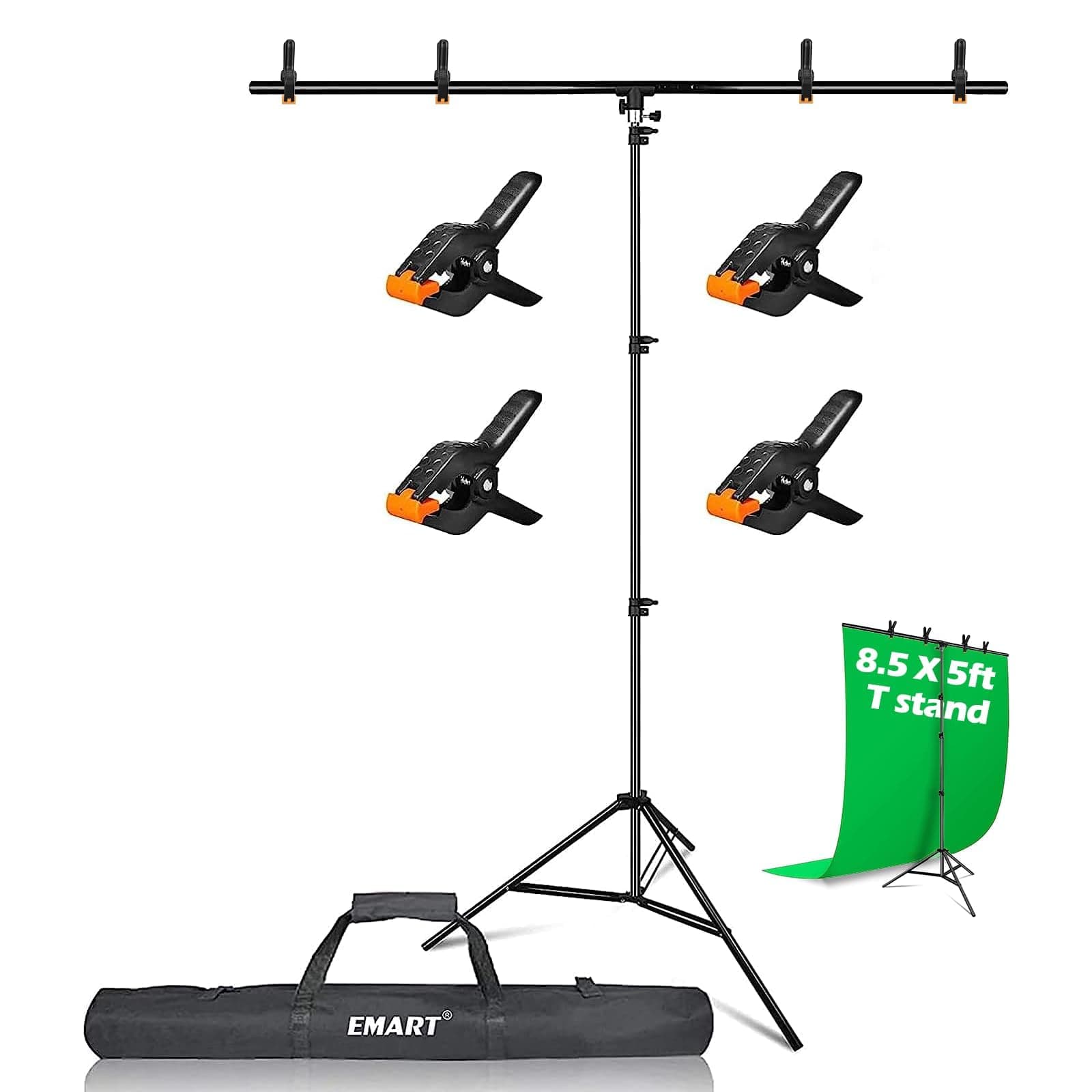 EMART 8.5x5ft T-shape Backdrop Stand