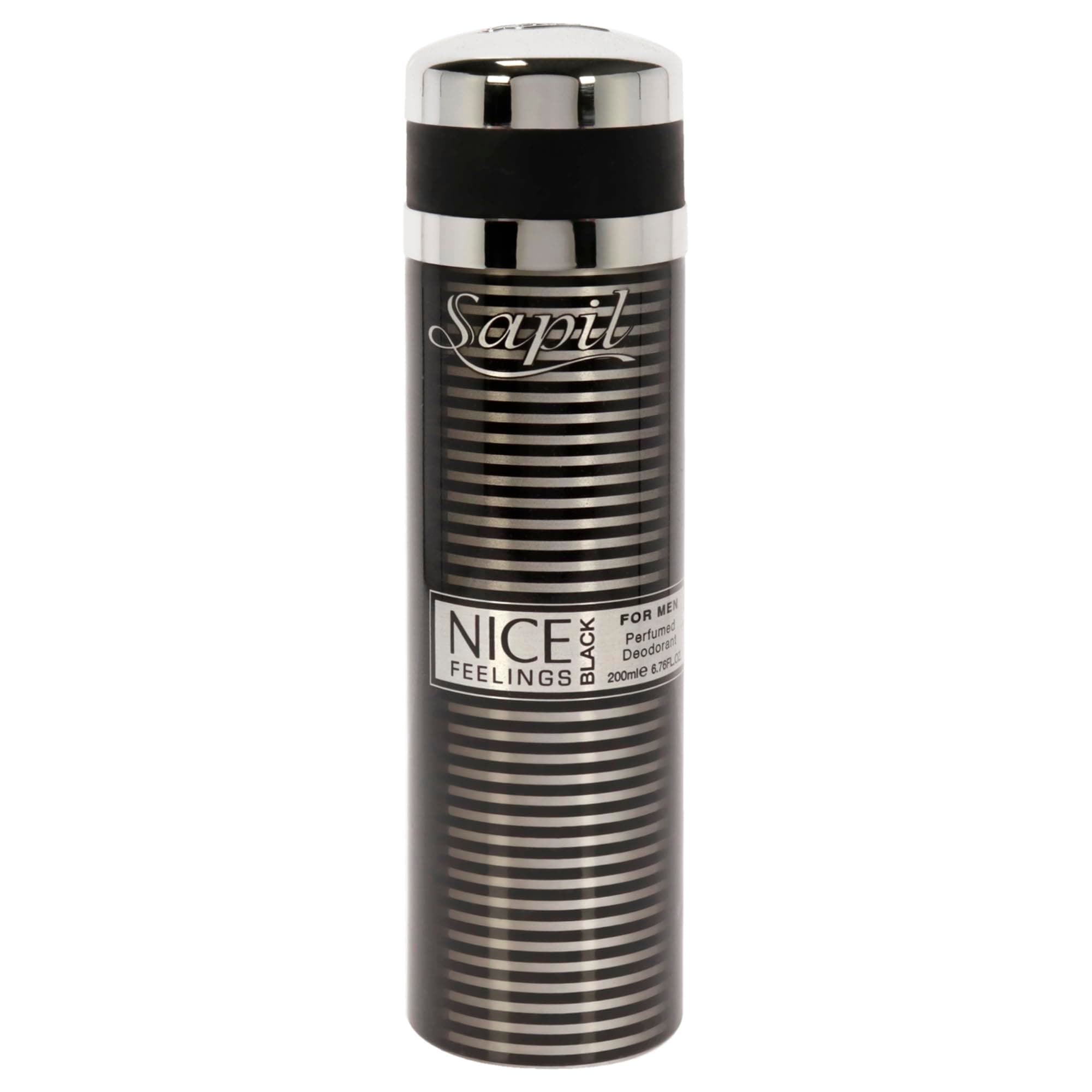 Nice Feeling Black For Men 200ml Deo