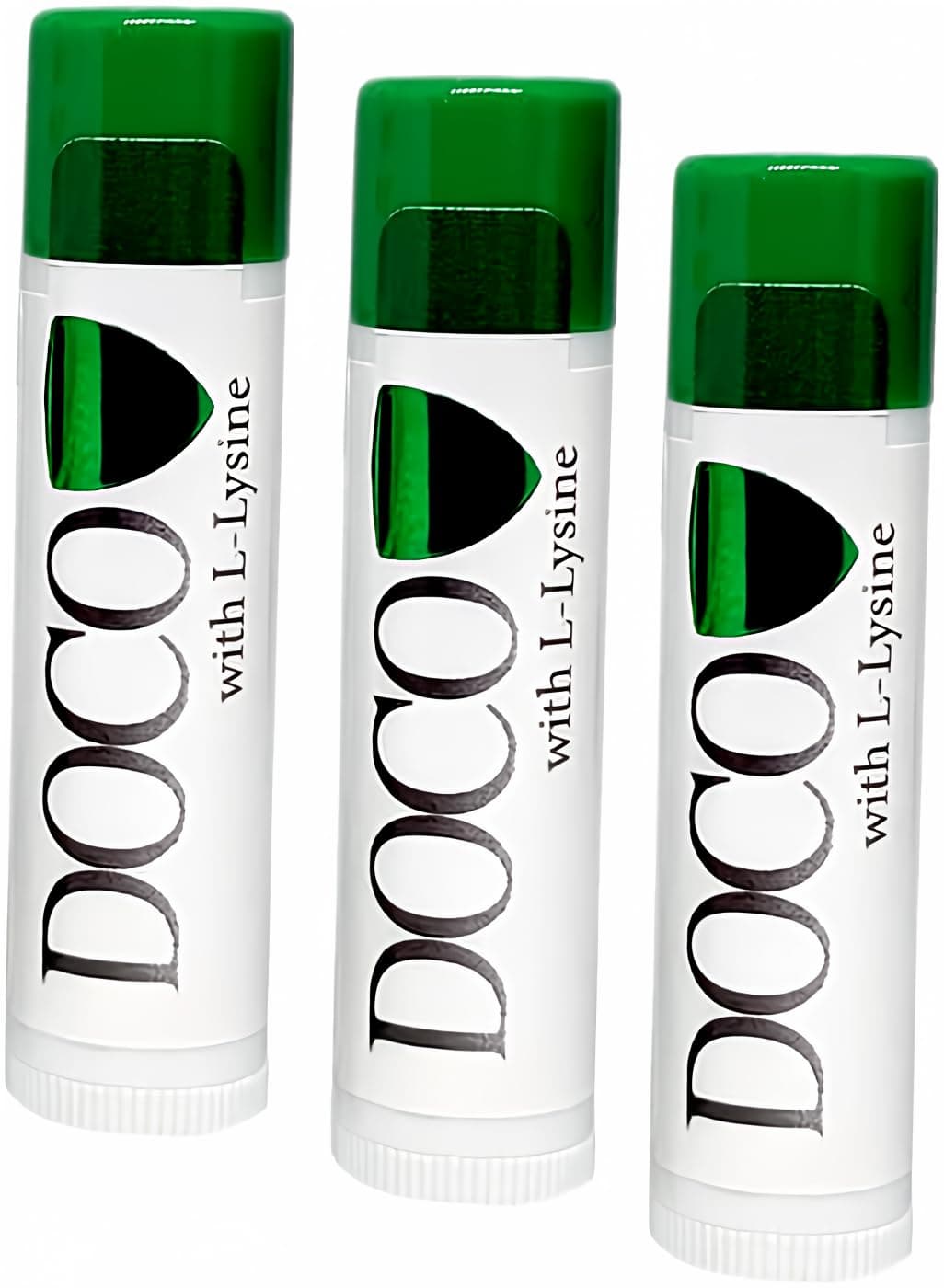 DocoShield Lip Balm w/Docosanol and Lysine (3-Pack)