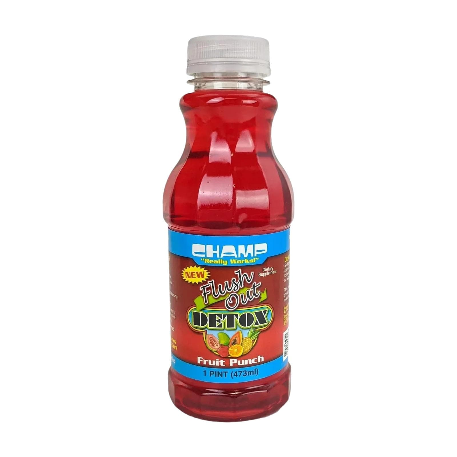 Champs Flush Out Detox Drink - Fruit Punch 16 oz