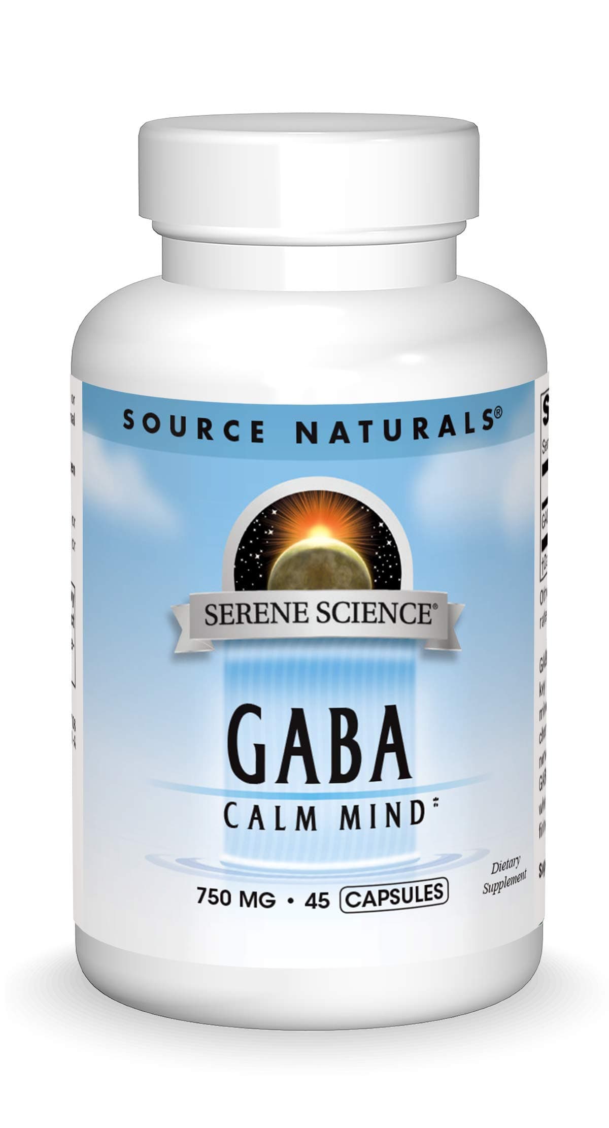 Source Naturals Serene Science GABA, for a Calm Mind, 750mg - 45 Capsules