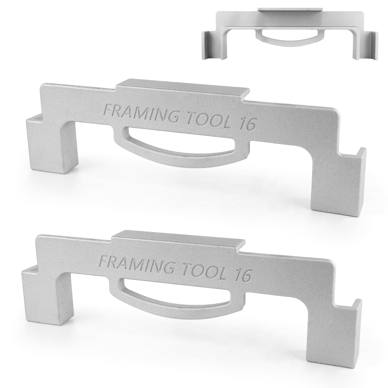 Framing Tools 16 Layout 2 Piece, 16 Inch On-Center Framing Tools for Carpenters, Durable Aluminum Framing Spacing Tool, Stud Layout Tool Precision Jig Tool For Framing Wall, Roofs, Floors Or Ladders