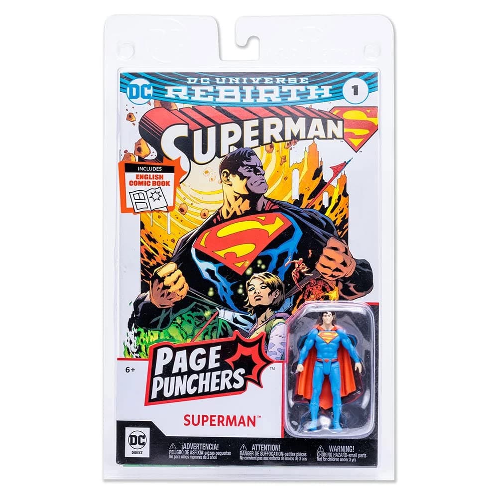 DC Direct - Page Punchers - 3" Figure with Comic Wave 1 - Superman (Rebirth)