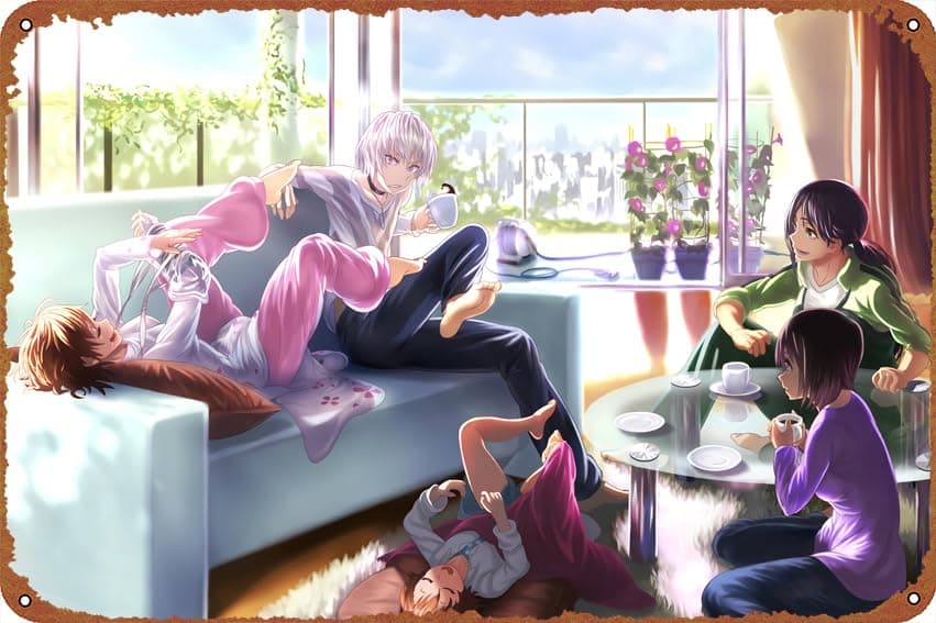 A Certain Magical Index Accelerator Last Order Aiho Yomikawa Kikyou Yoshikawa Vintage Home Decoration Poster Bar Office Cafe Bedroom Kitchen Outdoor Garden Restaurant Garage Wall Decoration Metal Tin Logo 8x12 Inches