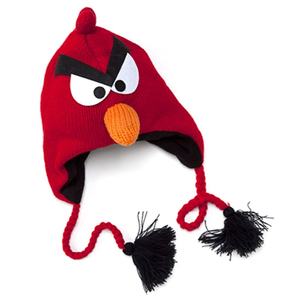 Animal Face Knit Hat (Angry Bird)