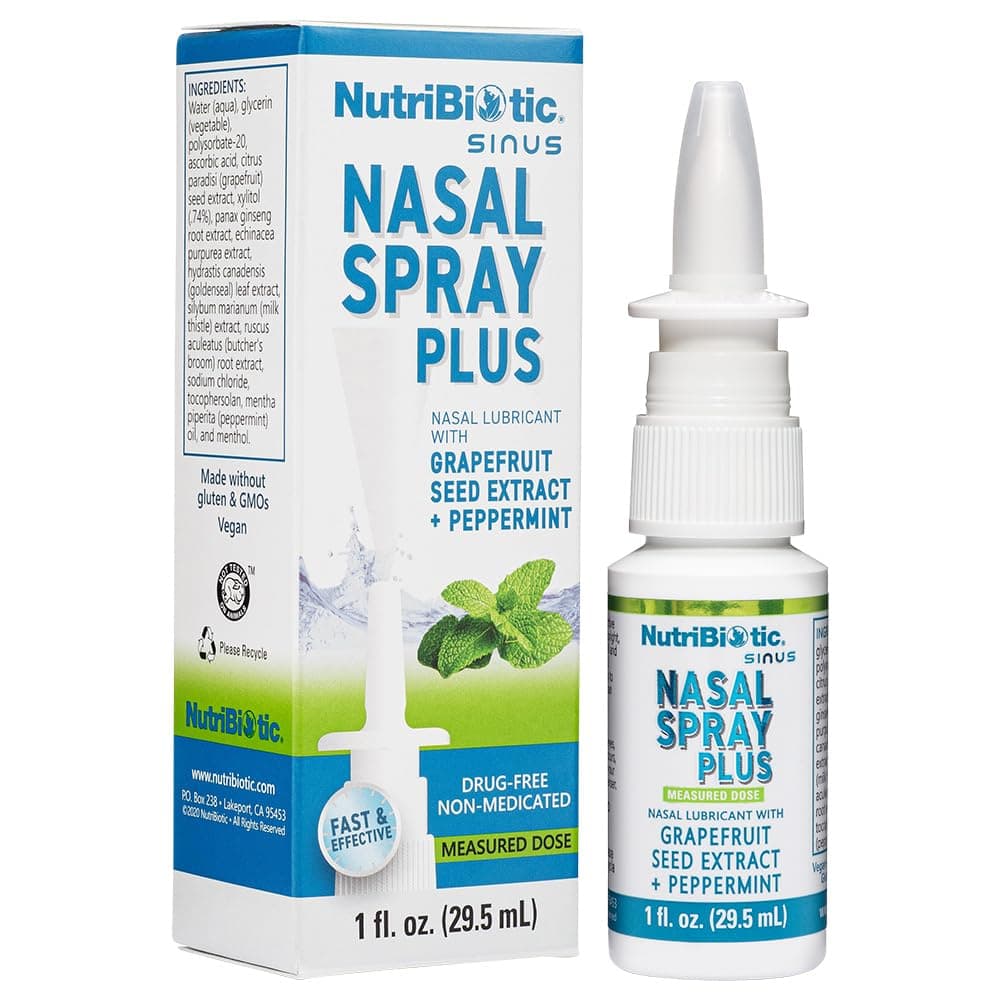 NutriBiotic, Nasal Spray Plus with Grapefruit Seed Extract, 1 fl oz (29.5 ml)
